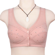 Load image into Gallery viewer, Ladies Soft Cotton Thin Cup Front Button Underwear