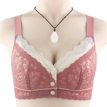 Cargar imagen en el visor de la galería, Women's Lace Front Button Adjustable Straps Bra