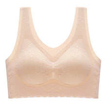Cargar imagen en el visor de la galería, Women's comfortable latex breathable inner cup sleep bra