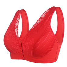 Load image into Gallery viewer, Wide Strap Printed Unwired Front Button Bra