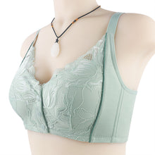 Cargar imagen en el visor de la galería, Women's lace front button shaped bra