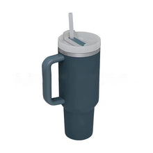 Cargar imagen en el visor de la galería, Stainless Steel Vacuum Insulated Tumbler with Lid and Straw for Water, Iced Tea or Coffee
