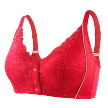 Cargar imagen en el visor de la galería, Women's lace front button shaped bra