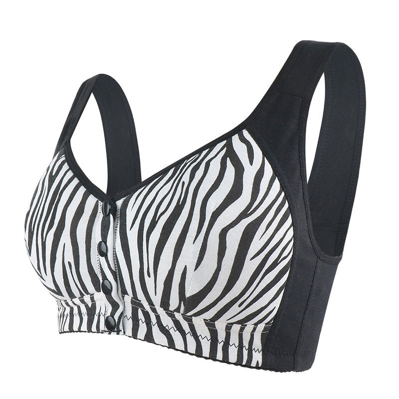 New Printed Soft Cotton Front Button Large Size Underwear