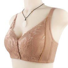 Cargar imagen en el visor de la galería, Women's lace front button shaped bra