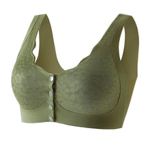 Load image into Gallery viewer, Front Button Push up Large Size Lace Beautiful Back No Wire Bra
