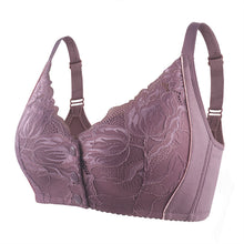 Cargar imagen en el visor de la galería, Women's lace front button shaped bra