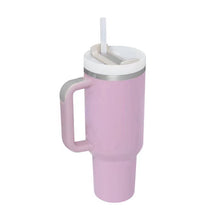 Cargar imagen en el visor de la galería, Stainless Steel Vacuum Insulated Tumbler with Lid and Straw for Water, Iced Tea or Coffee