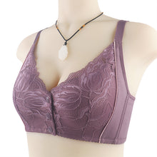Cargar imagen en el visor de la galería, Women's lace front button shaped bra
