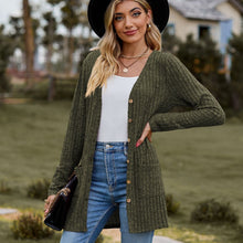 Load image into Gallery viewer, Sweaters for Women Cardigan Dressy Solid Open Front Long Knited Cardigan Sweater Fashion Loose Fit Coat Tops
