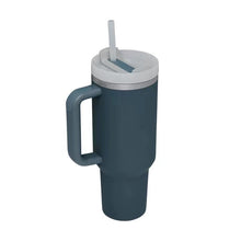 Cargar imagen en el visor de la galería, Stainless Steel Vacuum Insulated Tumbler with Lid and Straw for Water, Iced Tea or Coffee