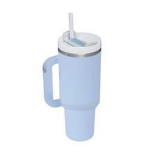 Cargar imagen en el visor de la galería, Stainless Steel Vacuum Insulated Tumbler with Lid and Straw for Water, Iced Tea or Coffee