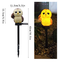 Cargar imagen en el visor de la galerÃa, Solar Owl Garden Decorative Landscape Light