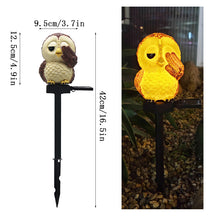 Cargar imagen en el visor de la galerÃa, Solar Owl Garden Decorative Landscape Light
