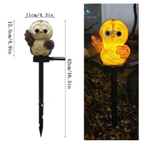 Cargar imagen en el visor de la galerÃa, Solar Owl Garden Decorative Landscape Light