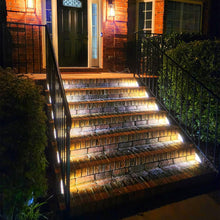 Load image into Gallery viewer, LED Motion Sensor Solar Step Light Waterproof IP67, For Outside Garden, Concrete, Patio, Yard, Porch, Front Door, Warm White