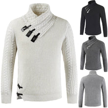 Cargar imagen en el visor de la galería, Winter Men's Neck Sweater Large Size Pullover Autumn Winter Warm Sweater
