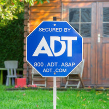 Load image into Gallery viewer, Security Signs 28" ADT Yard Sign with Aluminum Stake, Heavy Duty Weatherproof