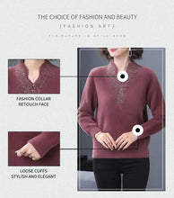Cargar imagen en el visor de la galería, women's autumn and winter double-sided fleece bottoming shirt