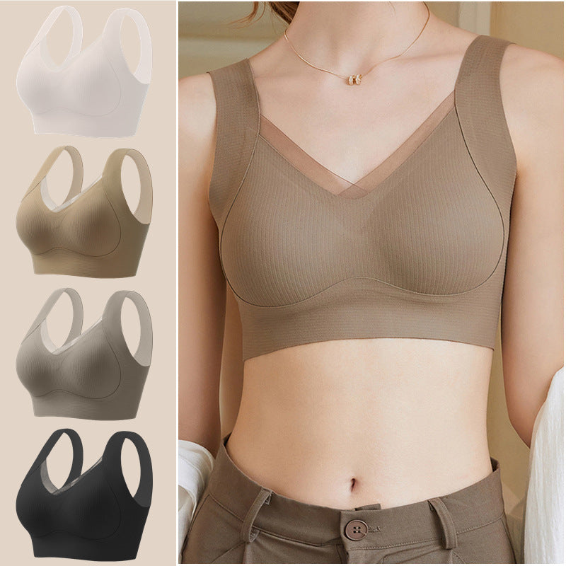 Women's Seamless Push-Up Breast Reduction Anti-sagging Sports Bra