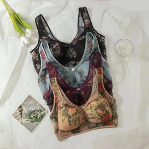 Women Ink Printing Sexy Vest Brassiere