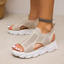 Cargar imagen en el visor de la galería, Women&#39;s Knitted Elastic Platform Casual Sandals
