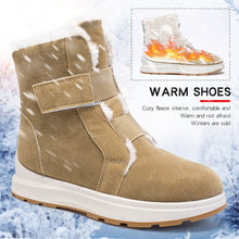 Load image into Gallery viewer, Women&#39;s winter warm thick-soled Velcro snow boots
