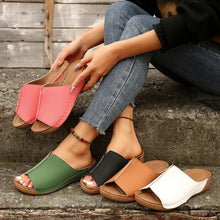 Cargar imagen en el visor de la galería, Women Comfortable Casual Wedge Thick Bottom Slippers
