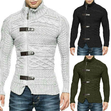 Cargar imagen en el visor de la galería, Men&#39;s Round Neck Sweater Casual Knitted Sweater
