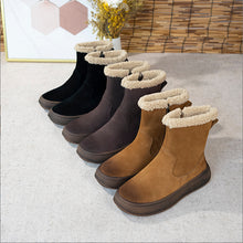 Cargar imagen en el visor de la galería, Women&#39;s Lamb Wool and Cotton Thick-Soled Short Boots
