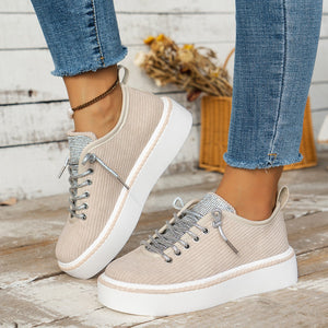 Spring Thick-Soled Versatile Sports and Casual LacE-up Shoes