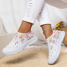 Cargar imagen en el visor de la galería, Women&#39;s Rhinestone Stretch Casual Breathable Sneakers
