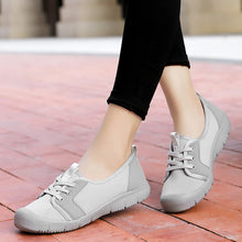 Cargar imagen en el visor de la galería, Women Casual Lace Up Shoes Color Blocking All Seasons Comfortable Spring And Autumn Shoes
