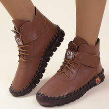 Cargar imagen en el visor de la galería, Women&#39;s Velcro Soft Soled Plush Cotton Boots
