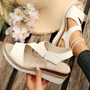 Women's Thick-Soled Buckle Wedge Sandals