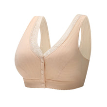 Load image into Gallery viewer, Soft Cotton Front Button Underwireless Tank Bra
