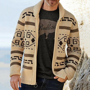 Sweater Big Cardigan Zip Up Knit