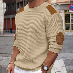 Men's Sweater Knitting Knitwear Sweatshirt Crew - Neck Easy Care