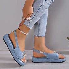 Cargar imagen en el visor de la galería, Women&#39;s Round Toe Open Toe Flat Sandals
