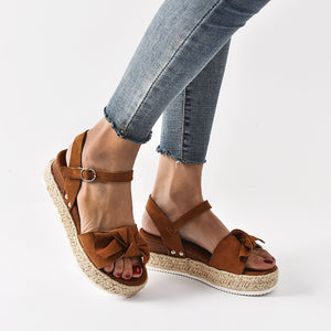 2024 Summer Flat Hemp Rope Sandals for Ladies