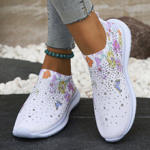 Cargar imagen en el visor de la galería, Women&#39;s Rhinestone Stretch Casual Breathable Sneakers
