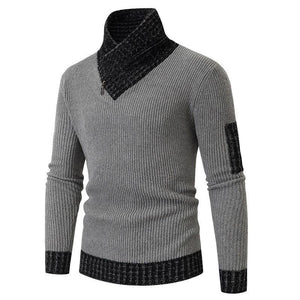 Men Turtleneck Winter Warm Cotton Pullovers Sweaters