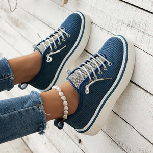 Spring Thick-Soled Versatile Sports and Casual LacE-up Shoes