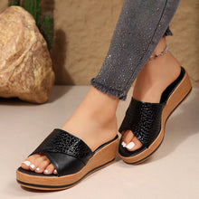 Cargar imagen en el visor de la galería, Women Fashion Versatile Fish Mouth Breathable  Heel Thick Sole Slipper
