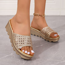 Cargar imagen en el visor de la galería, Summer Thick-Soled Non-slip Rhinestone Slippers
