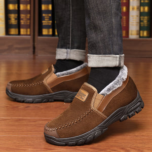 Middle-aged and elderly men's warm velvet thickened cotton shoes