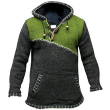 Load image into Gallery viewer, V-hals Kleur Gebreide Coltrui Sweater
