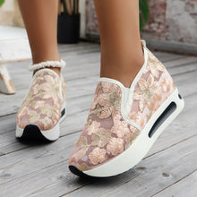 Cargar imagen en el visor de la galería, Mesh Design Casual Slip-On High-Heeled Shoes With Platform For Women
