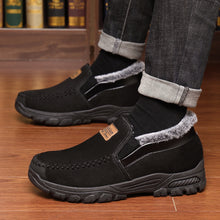 Load image into Gallery viewer, Middle-aged and elderly men&#39;s warm velvet thickened cotton shoes
