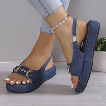 Cargar imagen en el visor de la galería, Women&#39;s Round Toe Open Toe Flat Sandals
